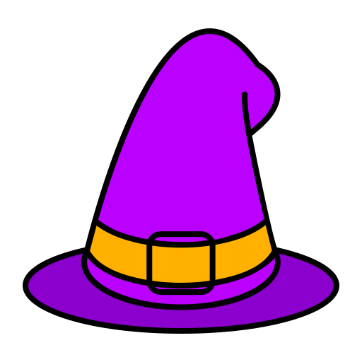 sombrero de bruja icono gratis