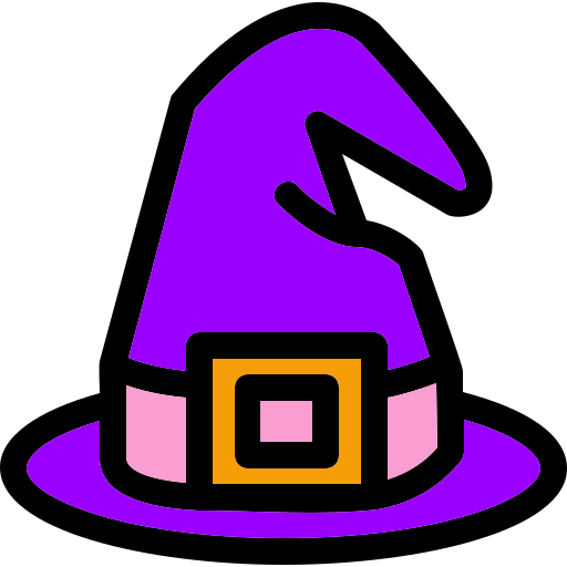 sombrero de bruja icono gratis