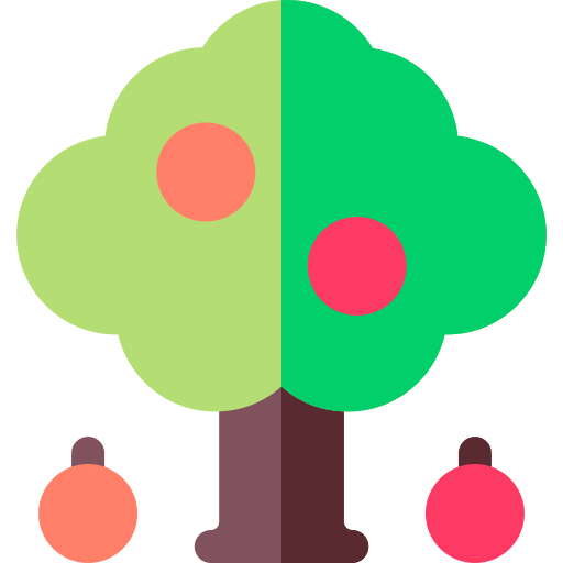 Árbol de frutas icono gratis