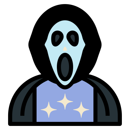 Scream Generic Outline Color icon