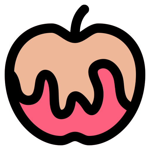 manzana de caramelo icono gratis