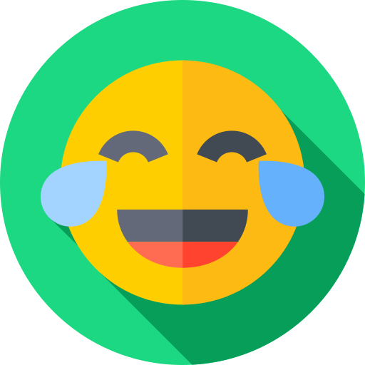 Laughing Flat Circular Flat icon