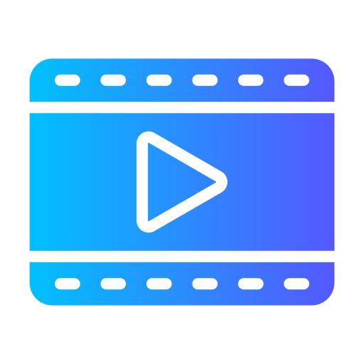 Film Generic Flat Gradient icon