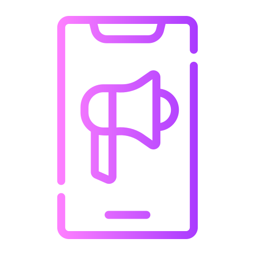 el marketing móvil icono gratis