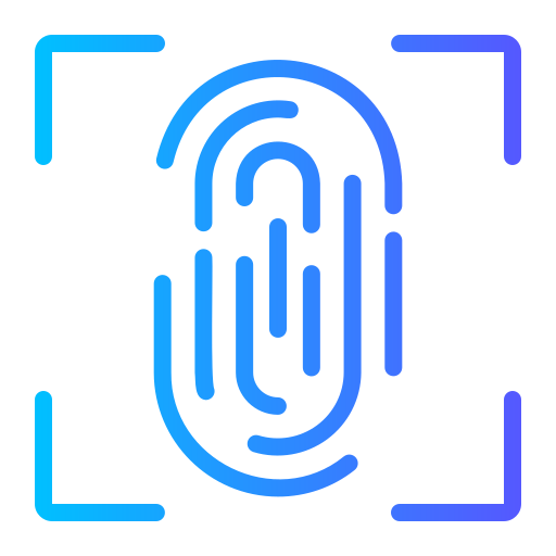 Finger scan Generic Gradient icon