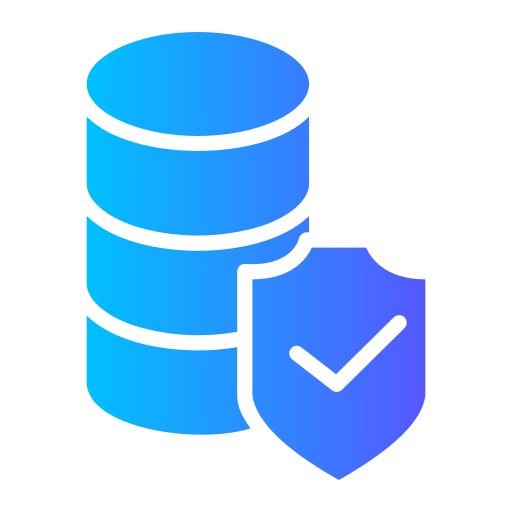 seguridad de datos icono gratis