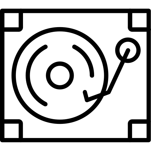 Turntable free icon