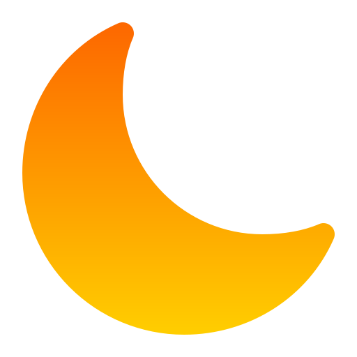 Moon Generic Flat Gradient icon