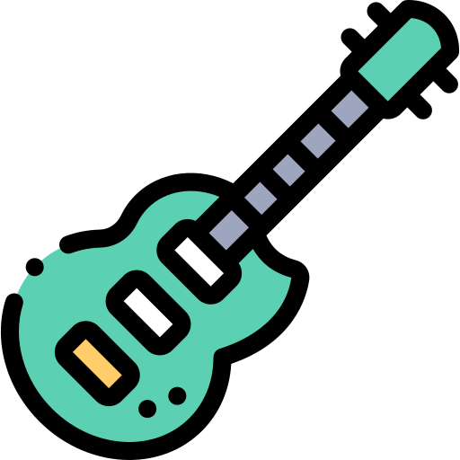 guitarra electrica icono gratis