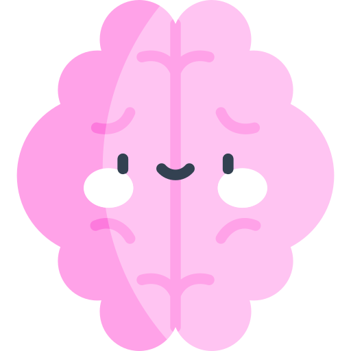 Brain Kawaii Flat icon