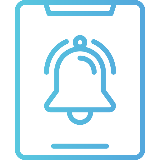 campana de notificación icono gratis