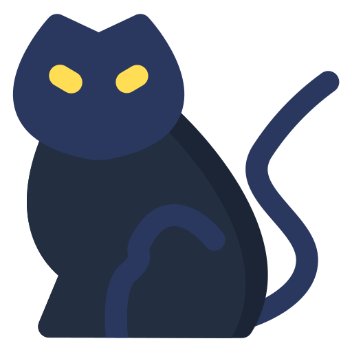 Black cat Generic Flat icon