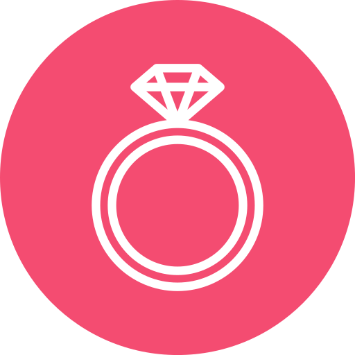 anillo de diamantes icono gratis