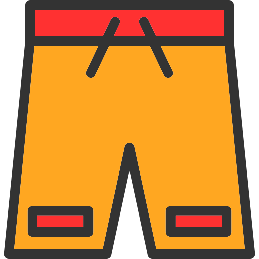 Shorts Generic Outline Color icon