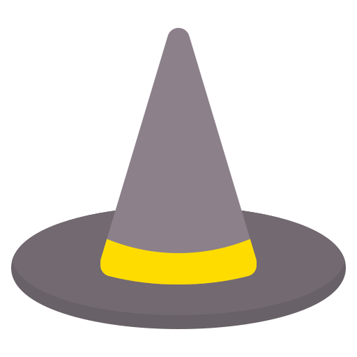 sombrero de bruja icono gratis