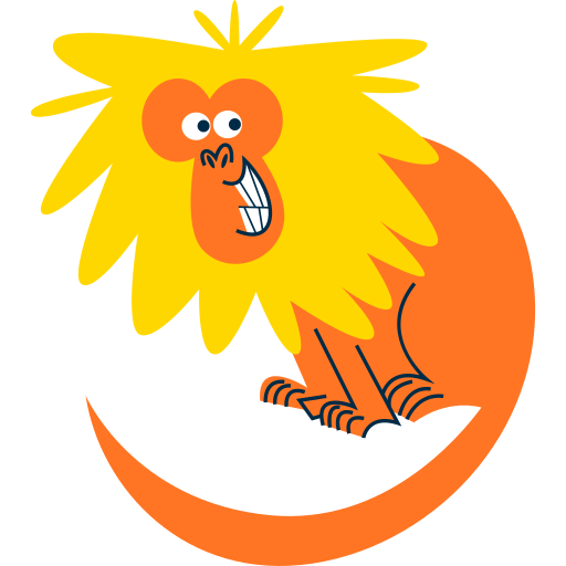 Monkey free sticker Monkey free sticker