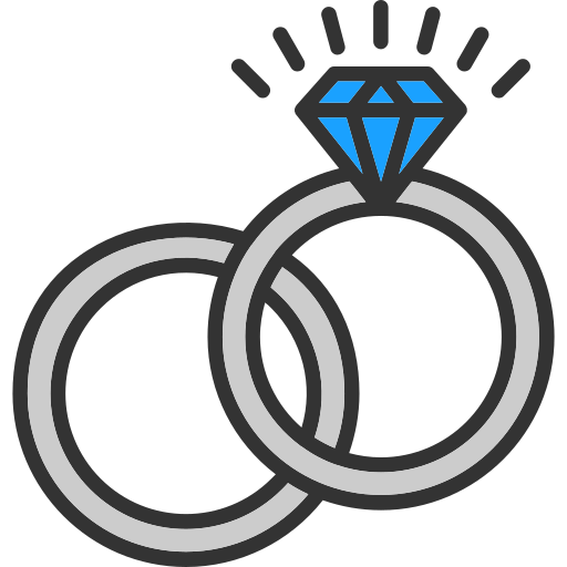 Wedding Ring Generic Outline Color Icon