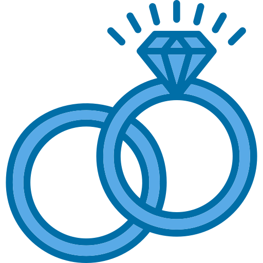 Wedding ring Generic Blue icon