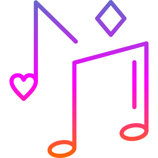 Musical note Generic Gradient icon