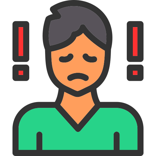 Anxiety Generic Outline Color icon