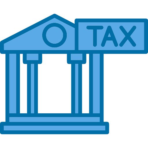 Tax office Generic Blue icon