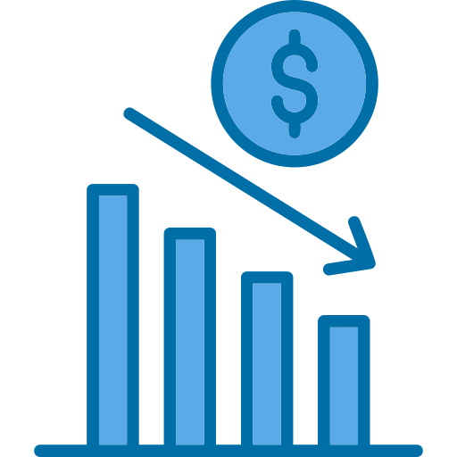 Depreciation Generic Blue icon