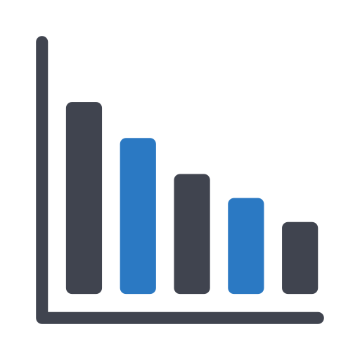 gráfico de barras icono gratis