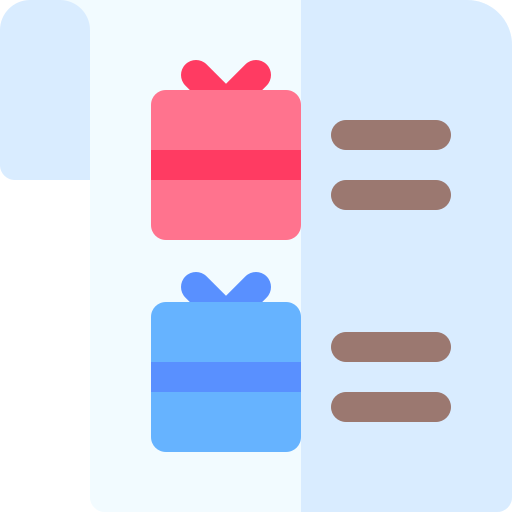 Gift List Basic Rounded Flat Icon gift-list-basic-rounded-flat-icon