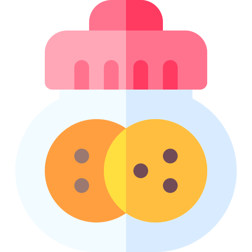 Cookies jar Basic Rounded Flat icon