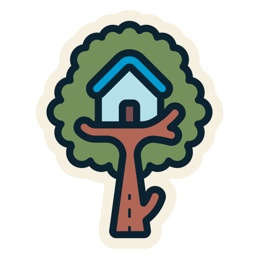 cabane dans les arbres Icône gratuit
