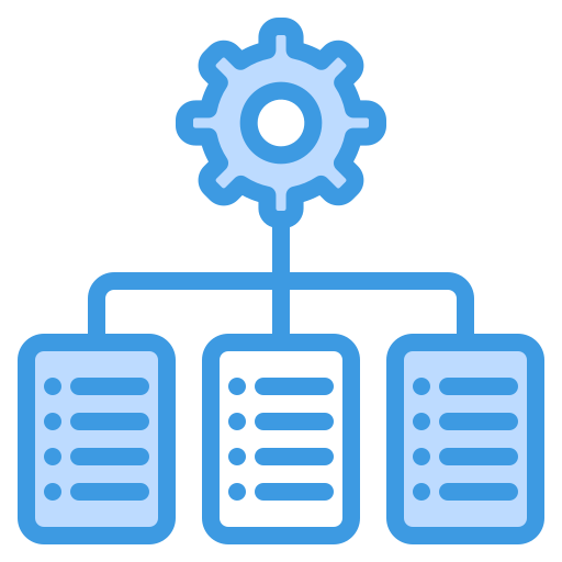 Data management Generic Blue icon