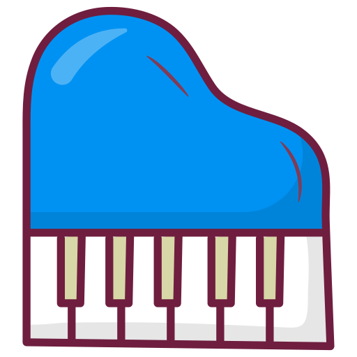 Piano Generic Hand Drawn Color icon