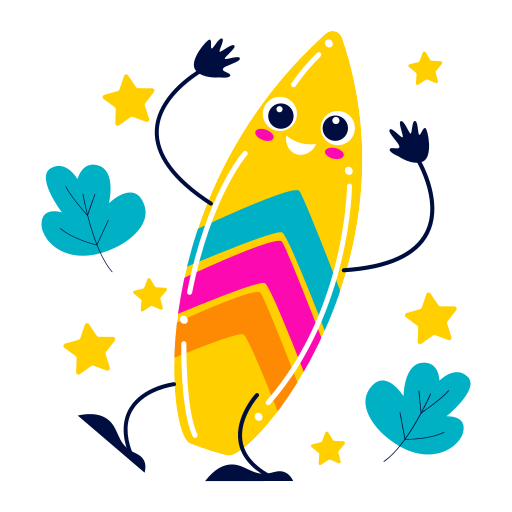 Surfboard free sticker Surfboard free sticker