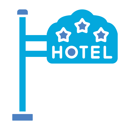 signo de hotel icono gratis