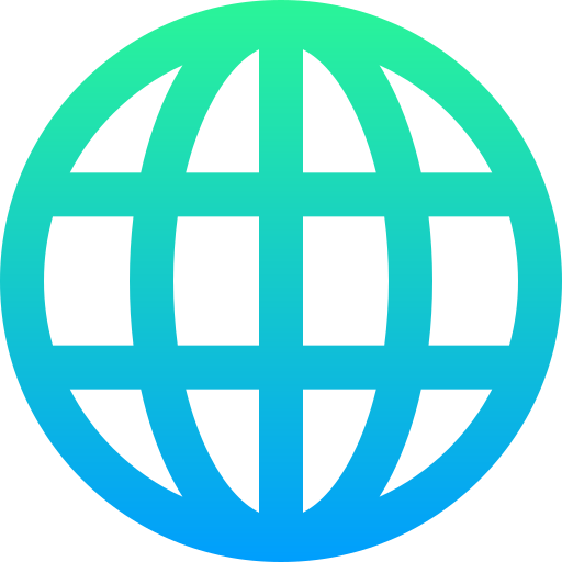 Globe Super Basic Straight Gradient icon