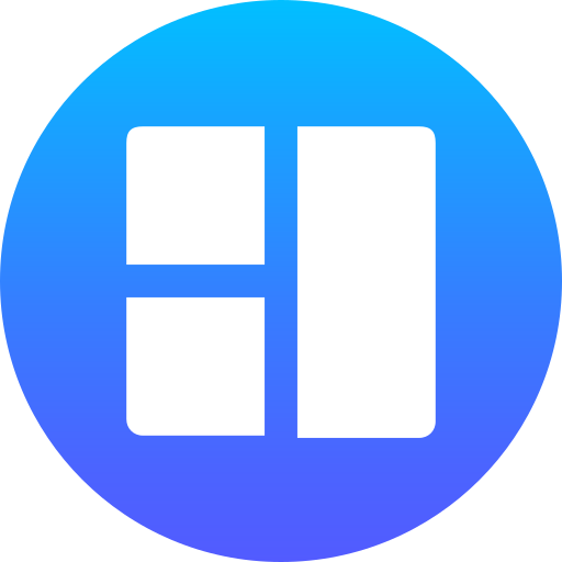 Layout Generic Flat Gradient icon