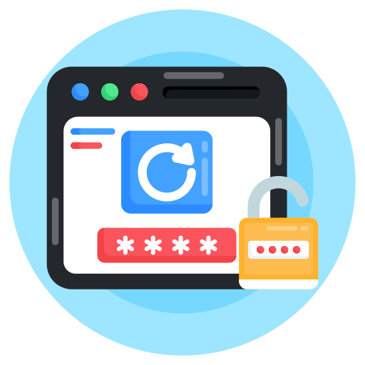 restablecer la contraseña icono gratis