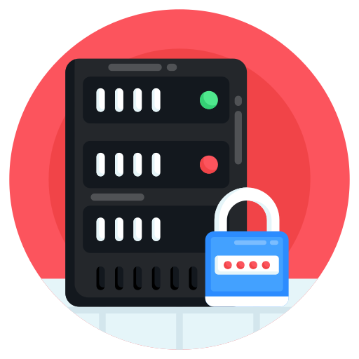 seguridad de datos icono gratis