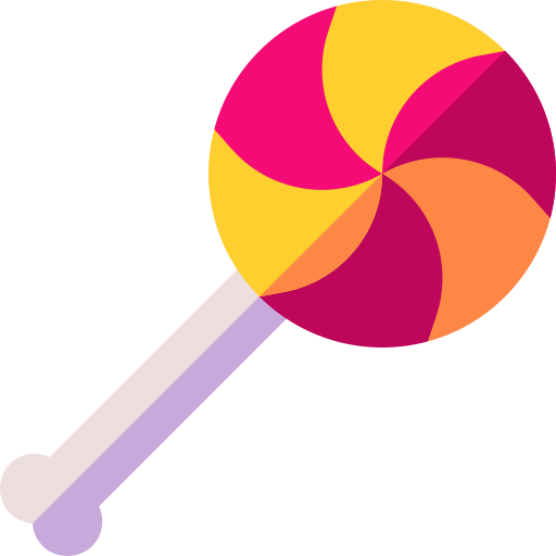 Lollipop Basic Straight Flat Icon