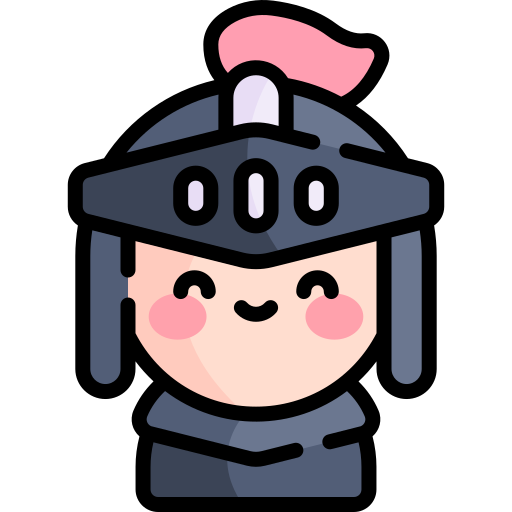 Knight Kawaii Lineal Color Icon