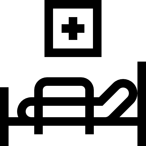 lit médical Icône gratuit
