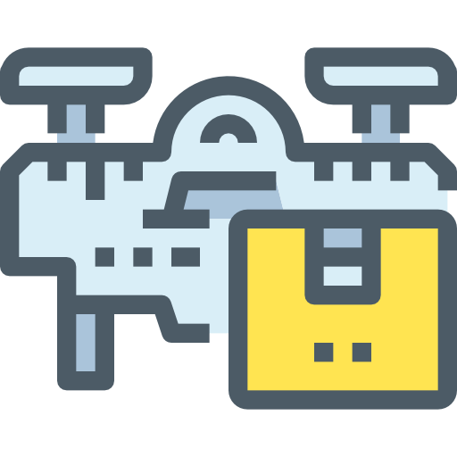 Drone Accurate Lineal Color icon