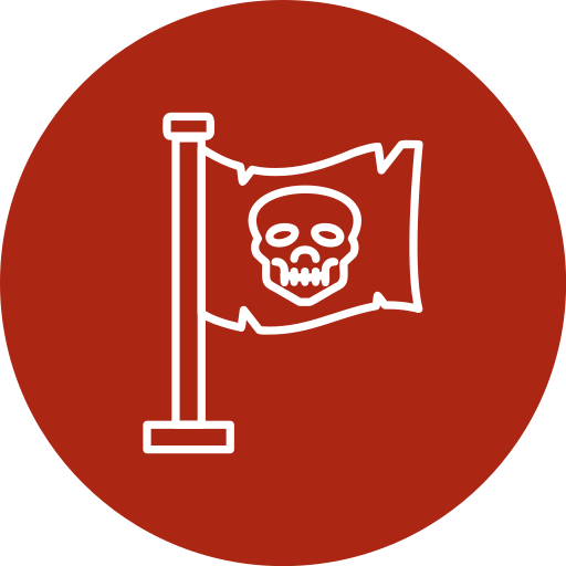 bandera pirata icono gratis