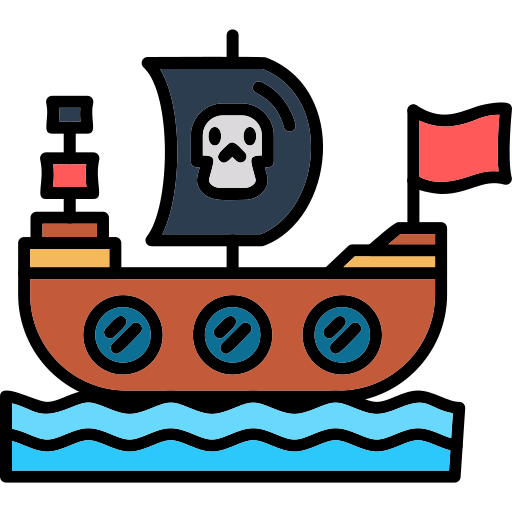 Pirate Ship Generic Outline Color Icon