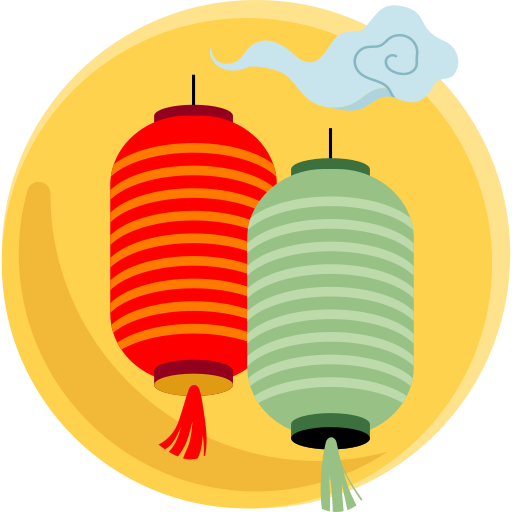 Lantern free sticker