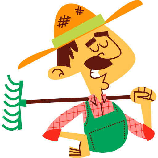 Farmer free sticker Farmer free sticker