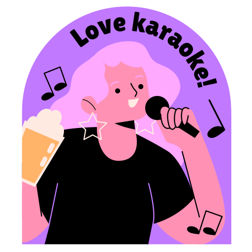 Karaoke free sticker Karaoke free sticker