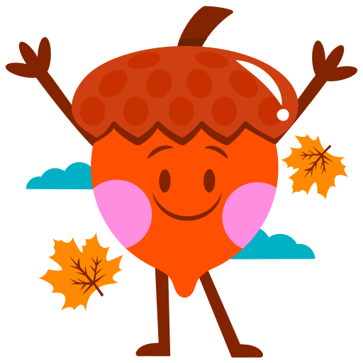 Acorn free sticker Acorn free sticker