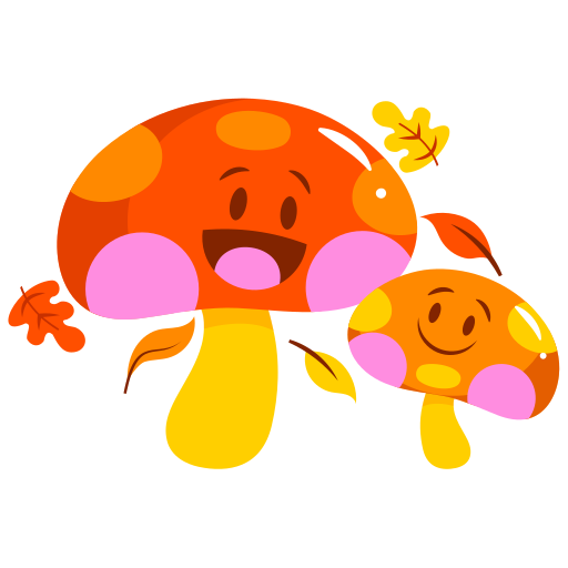 Mushroom free sticker Mushroom free sticker