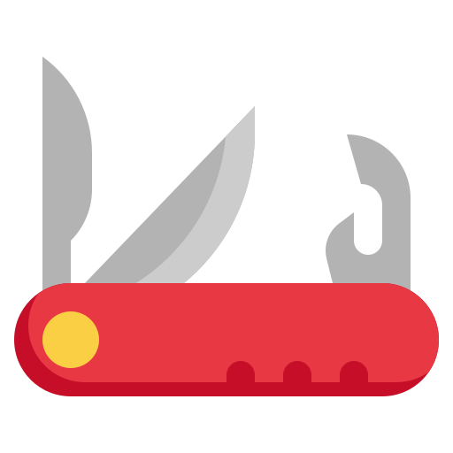 cuchillo del ejército suizo icono gratis